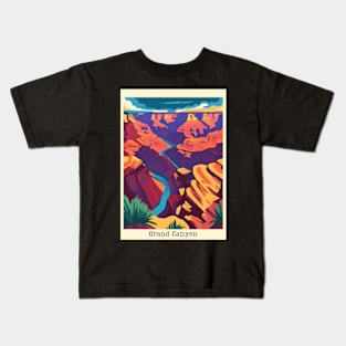 fauvism art of grand canyon usa 4 Kids T-Shirt